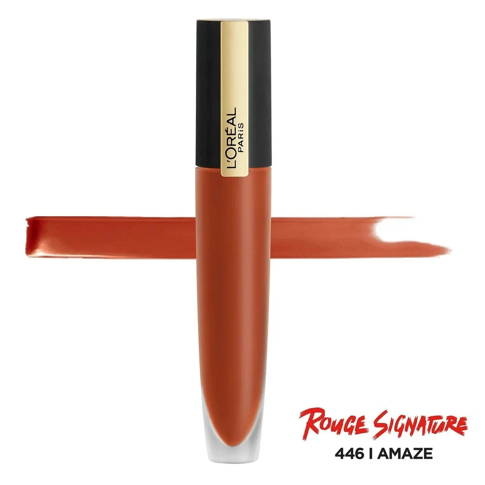 L'Oreal Paris Rouge Signature Lip Stain‎ Lipstick 2 Pack Lightweight Matte Amaze